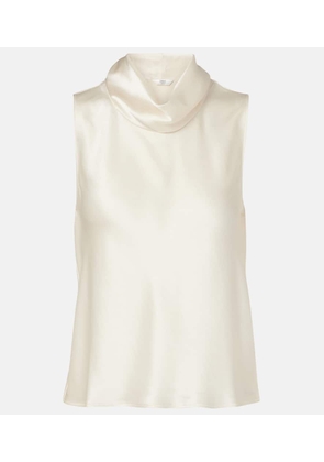 Leset Barb satin top