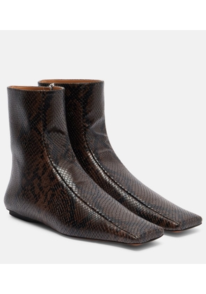 Stella McCartney Snake-effect ankle boots