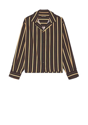 SIEDRES Bright Shirt in Multi - Brown. Size L (also in XL/1X).