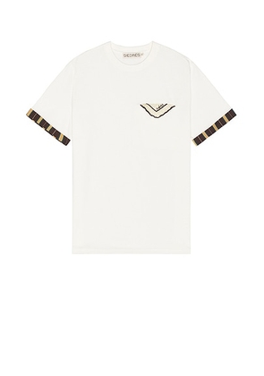 SIEDRES Rec T Shirt in White - White. Size M (also in ).