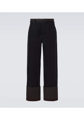 Loewe Colorblocked wide-leg jeans