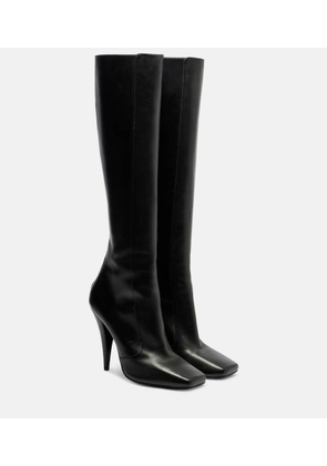 Givenchy Sliced Square leather knee-high boots