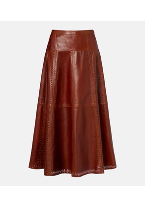 Ulla Johnson Aninda leather midi skirt