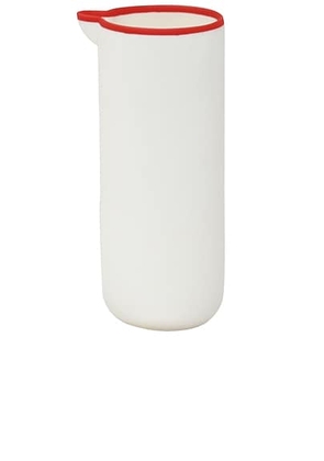 Tina Frey Designs Carafe in Red Rim - Red. Size all.