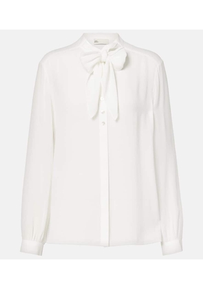 Tory Burch Tie-neck georgette blouse