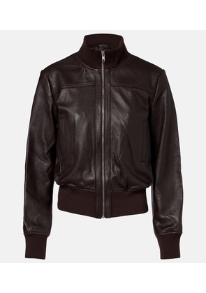 The Frankie Shop Tobias leather bomber jacket