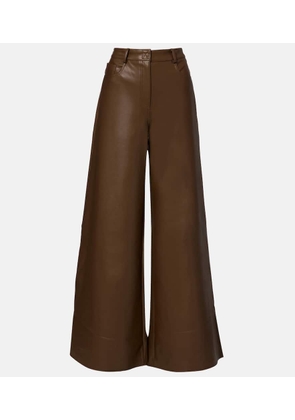 Norma Kamali Elephant high-rise wide-leg pants