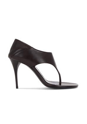 Saint Laurent Bridget Sandal in Dark Chocolate - Brown. Size 39 (also in ).