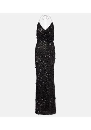 Dolce&Gabbana Sequined halterneck gown