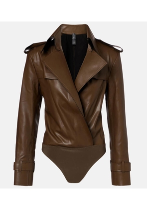 Norma Kamali Double-breasted bodysuit