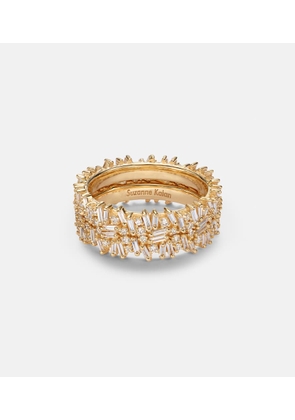 Suzanne Kalan Icon Midi 18kt gold tech ring jackets with diamonds