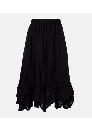 Noir Kei Ninomiya Wool-blend midi skirt