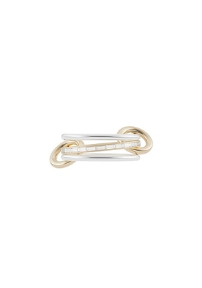 Spinelli Kilcollin Sonja Ring in 18k Gold  Sterling Silver  & White Diamond - Metallic Gold. Size 8 (also in ).