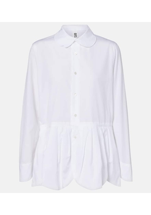 Noir Kei Ninomiya Gathered cotton blouse