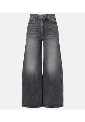Khaite Delina high-rise wide-leg jeans