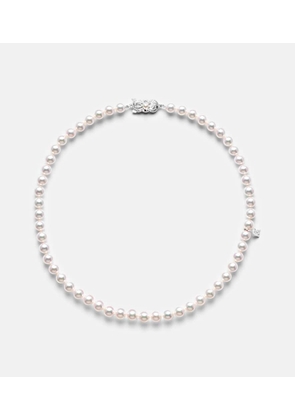 Mikimoto 18kt white gold necklace with pearls