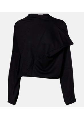 Junya Watanabe Wool-blend crop top