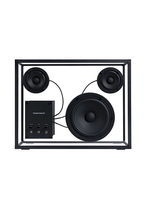 Transparent Speaker in Black - Black. Size all.