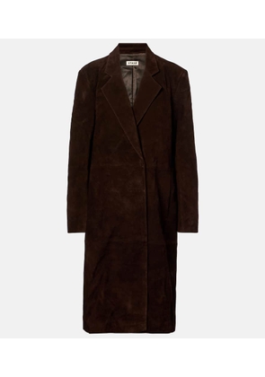 Staud Sabine suede coat