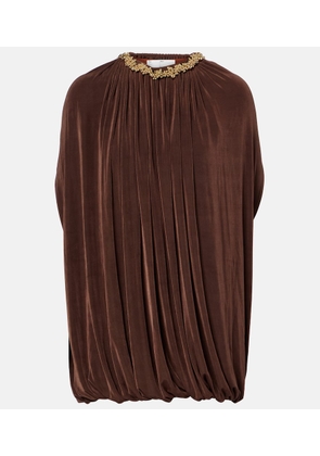 Xu Zhi Embellished draped minidress