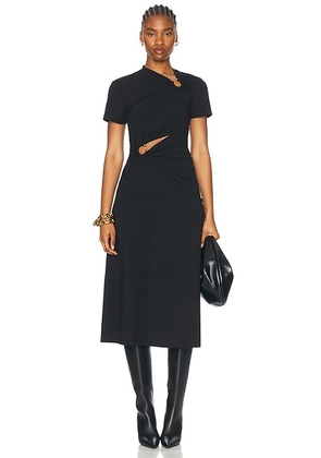 RABANNE Midi Dress in Black - Black. Size S (also in ).