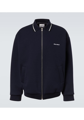 Miu Miu Logo cotton blouson