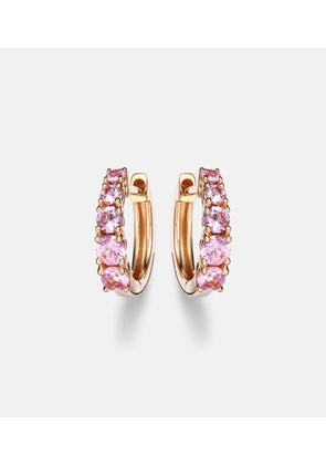 Anita Ko Graduated 18kt rose gold huggie earrings with sapphires