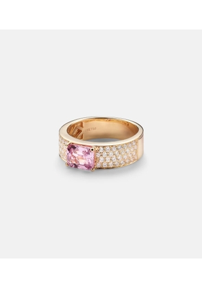 Anita Ko 18kt gold ring with sapphire and diamonds