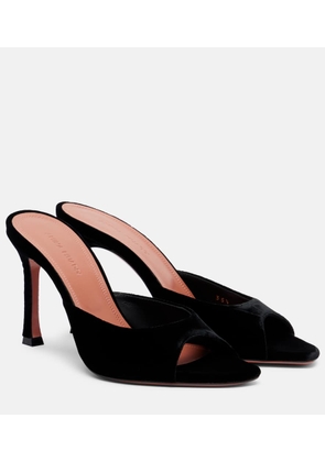 Amina Muaddi Alexa 95 velvet mules