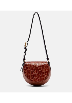 Dries Van Noten Croc-effect leather crossbody bag