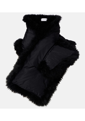 Yves Salomon Reversible shearling down scarf