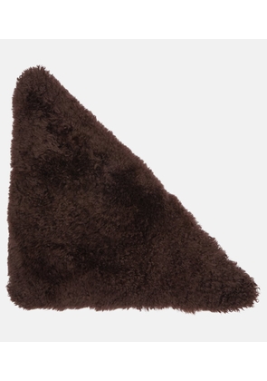 Yves Salomon Shearling and wool scarf