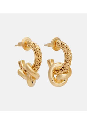 Bottega Veneta Knot gold-plated hoop earrings