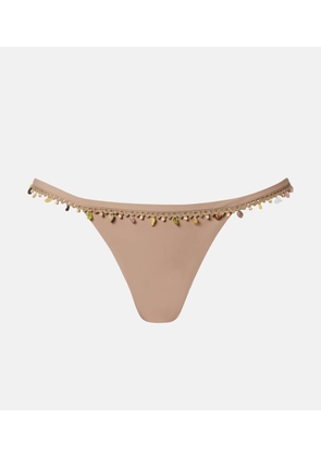 Christopher Esber Beach Quartz embellished bikini bottoms
