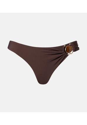 Christopher Esber Embellished ring-detail bikini bottoms