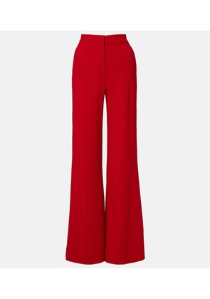 Elie Saab High-rise cady flared pants