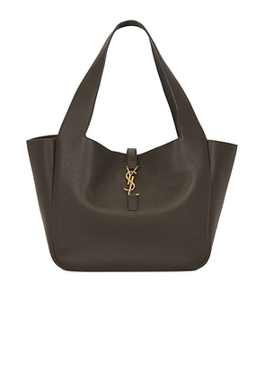 Saint Laurent Le 5 a 7 Bea Tote Bag in Light Musk - Chocolate. Size all.