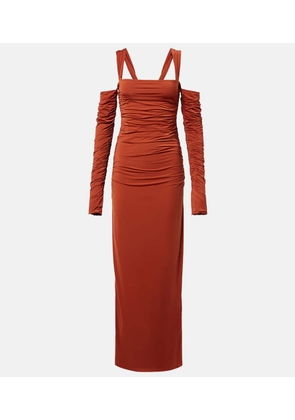 SIR Rosseli gathered jersey maxi dress