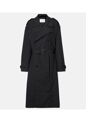 The Frankie Shop Bleecker plaid trench coat