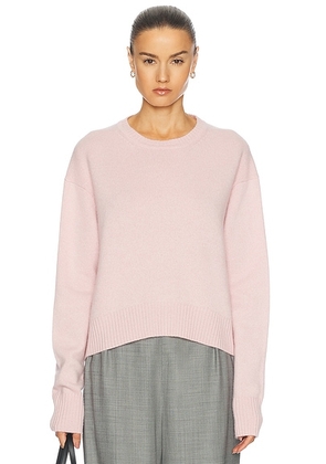 SPRWMN Cashmere Boxy Sweater in Pixie - Blush. Size L (also in M).