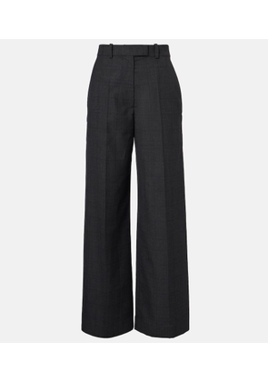 The Frankie Shop Brickell plaid wide-leg pants