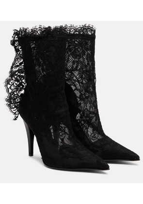 McQueen Heron 105 lace ankle boots