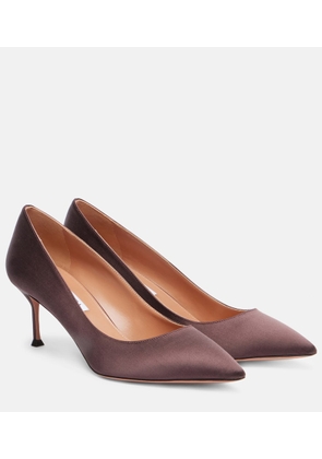 Aquazzura Purist 65 satin pumps