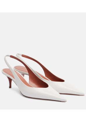 Amina Muaddi Anok 55 leather slingback pumps