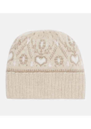 Khaite Avers Fair Isle cashmere beanie