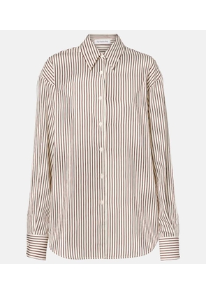 The Frankie Shop Peri striped poplin shirt