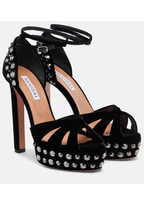 Aquazzura Cosmic Love 130 studded platform sandals