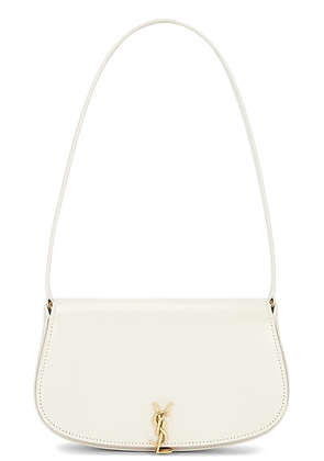 Saint Laurent Demi Lune Bag in Crema Soft - Cream. Size all.