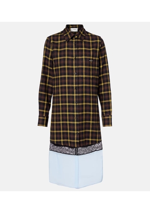 Coperni Checked shirt dress