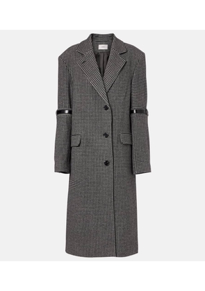 Coperni Houndstooth wool and cashmere coat